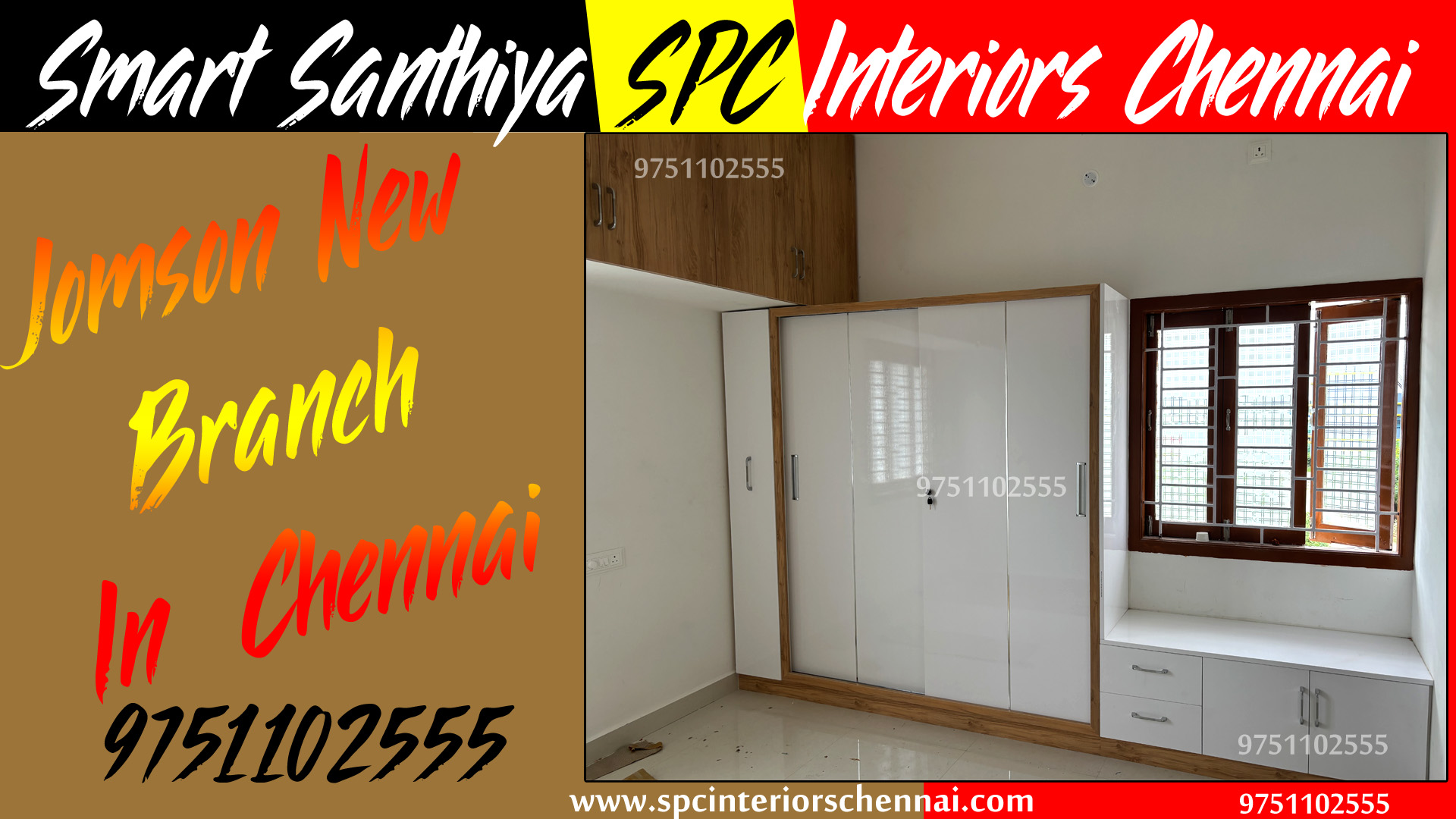 SPC wardrobe with dressing table
